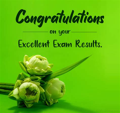 congratulations on your achievement in exam